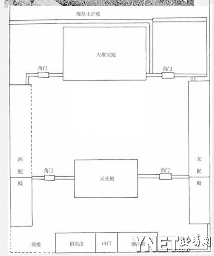 灵岳寺平面布局