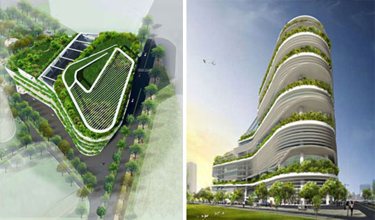 新加坡融合城市绿色摩天大厦